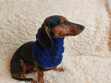 Plush scarf snood for dog, scarf snood for small dogs, snood for dachshund, scarf for dachshund