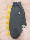 Dachshund dinosaur knitted sweater, dinosaur sweater for dogs, clothes dinosaur knitted sweater for dogs