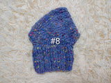 14 color Dog Hat Alpaca Tweed Striped, Knitted Set Warm Pet Clothes outfit apparel, Closed Ear Cap for Dachshunds beanie