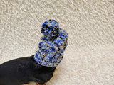 Hand-Knit Dog Balaclava Hat with Pom-Pom | Cozy Winter Dog Snood