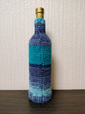 Knit Coastal Wine Bottle Sweaters | Starfish & Fish Sea Theme Decor