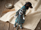 Sweater for a mini dachshund with a toy dog, Mini Dachshund Jumper, Clothes Dog Sweater, Sweater for miniature dachshund or small dog.