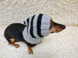 Mohair Wool Super Warm Dog Hat , Designer Pet Party Clothes outfit, Winter cloches knitted Dachshund Beanie