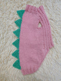 Handmade Dinosaur Sweater for Dachshunds – Knitted Pet Costume