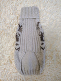 Alpaca wool clothes dog sweater with llama and sheep