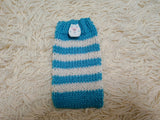 Cute Animal Companion Knit Phone Case | Striped Phone Sleeve-Handmade Knit Animal Phone Pouch | Cozy Stretchy Phone Sock