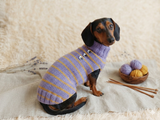 Striped Clothes With Button Pet Dog,Dog Jumper Winter Christmas,Dachshund Button Sweater,Pets Gift