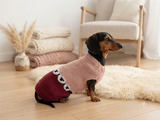 Sheep Dog Sweater: Hand-Knitted Wool Blend Pet Clothes