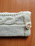 Handmade Knitted Phone Sleeve, Cable Knit Cell Phone Sock, Soft Wool Phone Case Pouch, Cozy Phone Protector, Boho Tech Accessory