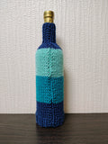 Knit Coastal Wine Bottle Sweaters | Starfish & Fish Sea Theme Decor
