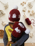 Halloween Hat Set Mom & Dog | Matching winter hat set for dog and owner, gift for mom dad and dog, puppy parents gift,set for owner and pet