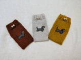 Dachshund Lover Gift Knitted Phone Sleeve | Wiener Dog Mom Wool Phone Sock | Cable Knit Smartphone Pouch with Button | Cozy Doxie Gift Case