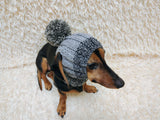 Dog hat pom-poms, warm winter clothes for pets, cap cloches ears dachshunds outfit apparel, pet lover gift