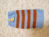 Cute Animal Companion Knit Phone Case | Striped Phone Sleeve-Handmade Knit Animal Phone Pouch | Cozy Stretchy Phone Sock