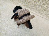 Cowboy Panama hat for dogs, summer cap dachshund, sun protection with open ears panama pet outfit apparel lover gift