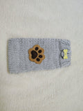 Dog Lover Knitted Phone Case with Paw Embroidery | Soft Wool Phone Sleeve | Wiener Dog Pouch with Bone Button | Cute Puppy Paw Gift for Her