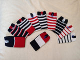 Nautical Striped Phone Sock | Handmade Knit Smartphone Sleeve -Handmade Marine Knit Phone Pouch - Mare Nostrum Collection