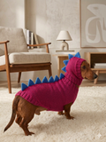 Dragon Dinosaur Winter Dog Clothes Costume Jumper and Hat