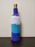 Knit Coastal Wine Bottle Sweaters | Starfish & Fish Sea Theme Decor
