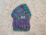 8 color Alpaca tweed striped Dog Hat, Knitted Set Warm Pet Clothes outfit apparel, Closed Ear Cap for Dachshunds beanie