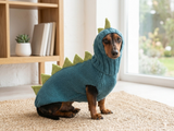 Dragon Dinosaur Winter Dog Clothes Costume Jumper and Hat