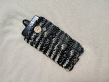 Knitted Wool Phone Sleeve, Universal Smartphone Pouch 6.7x3.5", Cozy Knit Cell Phone Case, Aesthetic Tech Accessory, Handmade Gift for Her