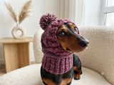 Dog Pompom Hat,Pet Clothes Pompom Hat,Warm Puppy Hat