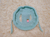 Panama dog an Easter bunny, summer hat for dachshund, sun protection with open ears