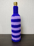 Handmade Knitted Wine Bottle Cover with Cable Stitch – Aesthetic Gift Decor