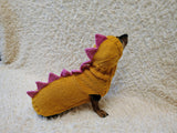 Dino-Themed Dog Sweater Set – Unique Handmade Pet Outfit