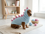 Dachshund Halloween Dinosaur Outfit Costume Sweater and Hat