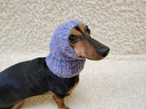 14 color Dog Hat Alpaca Tweed Striped, Knitted Set Warm Pet Clothes outfit apparel, Closed Ear Cap for Dachshunds beanie