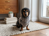 Mohair Dog Sweater and Hat Set: Warm Winter Dachshund Suit