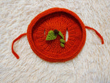 Pumpkin Panama Dog Hat Halloween Summer Hat with Open Ears for Dachshund Pet Clothes Photo Shoot Gift for Dog Mom