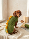 Dog dinosaur knitted clothes sweater, dinosaur sweater for dogs, original dog clothes dinosaur sweater