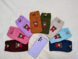 Bear Phone Sleeve, Universal Crochet Cell Phone Pouch 6.7x3.5", Cute Teddy Bear Phone Case, Soft Yarn Sock for iPhone Samsung, Cozy Gift