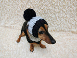 Dog hat pom-poms, warm winter clothes for pets, cap cloches ears dachshunds outfit apparel, pet lover gift