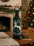 Christmas bottle cover, Christmas bottle decoration, Christmas present, New Year gift, Christmas table, Bottle decoration