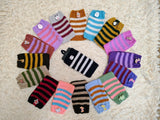 Cute Animal Companion Knit Phone Case | Striped Phone Sleeve-Handmade Knit Animal Phone Pouch | Cozy Stretchy Phone Sock