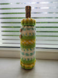 Handmade Knit Wine Bottle Cover | Cozy Fair Isle Sweater for 750ml Wine Bottle | Rustic Holiday Table Decor & Unique Wine Lover Gift