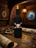 Pirate Skull Wine Bottle Cover | Halloween Knit Drink Decor