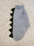 Dachshund Dinosaur Knit Sweater | Handmade Stegosaurus Dog Coat
