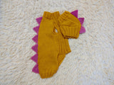 Dino-Themed Dog Sweater Set – Unique Handmade Pet Outfit