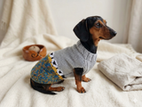Sheep Dog Sweater: Hand-Knitted Wool Blend Pet Clothes