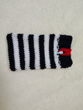 Nautical Striped Phone Sock | Handmade Knit Smartphone Sleeve -Handmade Marine Knit Phone Pouch - Mare Nostrum Collection