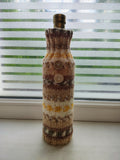 Handmade Knit Wine Bottle Cover | Cozy Fair Isle Sweater for 750ml Wine Bottle | Rustic Holiday Table Decor & Unique Wine Lover Gift