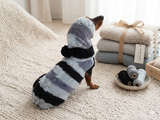 Suit for mini dachshund sweater and hat,knitted suit sweater and hat for dachshund or small dog, suit set sweater and hat for dog