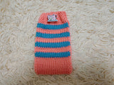 Cute Animal Companion Knit Phone Case | Striped Phone Sleeve-Handmade Knit Animal Phone Pouch | Cozy Stretchy Phone Sock