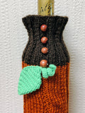 Cute Pumpkin Wine Bottle Sweater | Halloween Party Table Decor