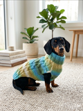 Knitted Melange Wool Pet Jumper Dog Clothes Sweater With Braid, jumper for small dogs, clothes sweater for dogs